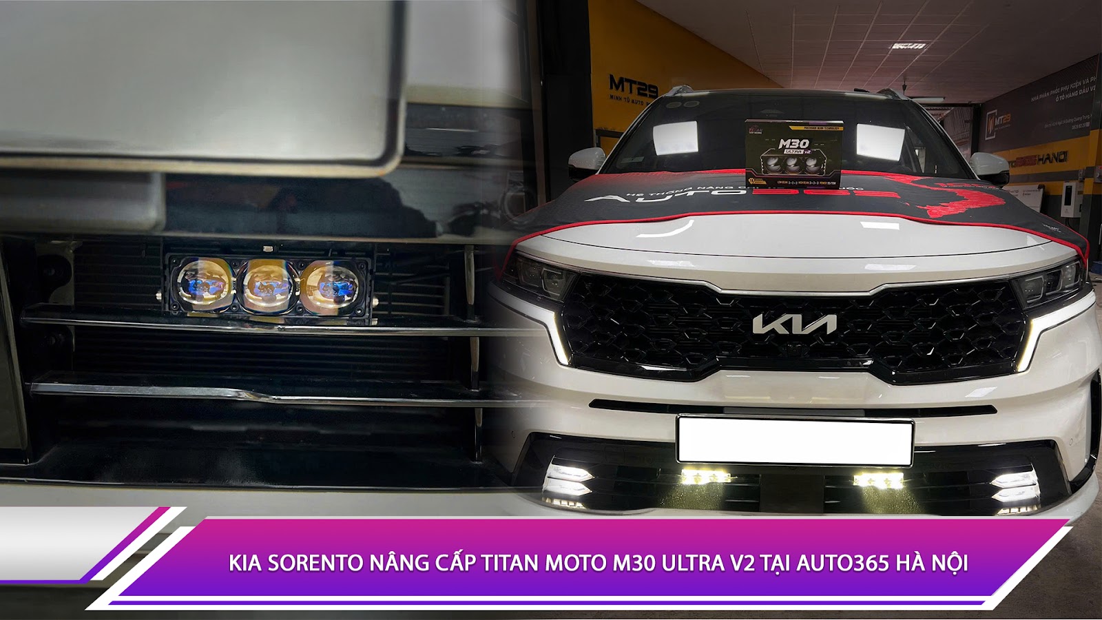 Kia Sorento nâng cấp Titan Moto M30 Ultra V2 tại Auto365 Hà Nội